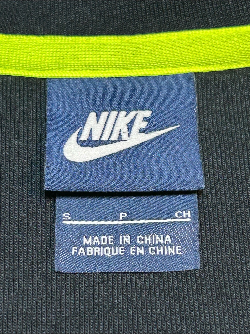 Nike AV15 Advance 15 Fleece Full Zip Hoodie Heather Grey Black Volt Medium - Picture 6 of 7